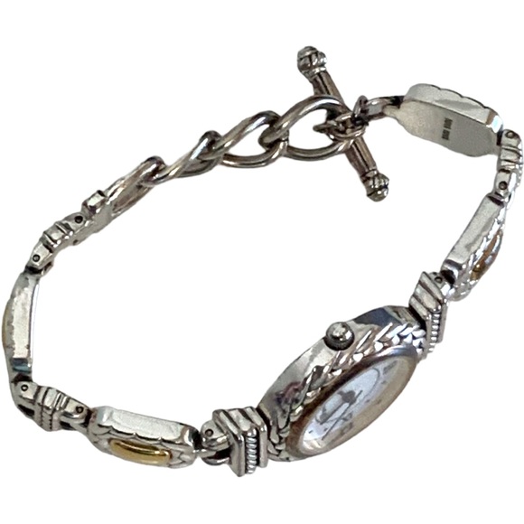 Brighton Nantucket Mixed Metal Watch With Toggle Closure - Picture 5 of 10